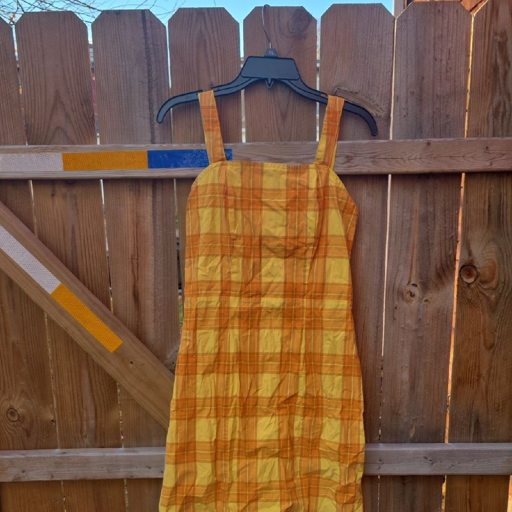Yellow Plaid Dress